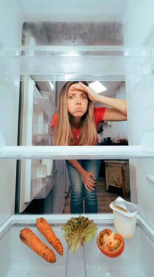 Heladera casi vacía